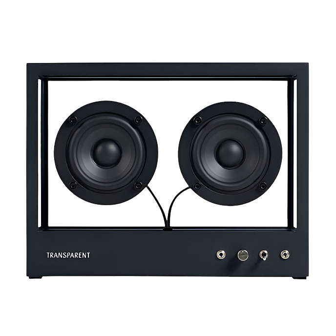 Портативная колонка Transparent Small Speaker Black - рис.0