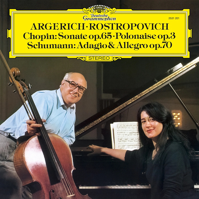 Виниловая пластинка Mstislav Rostropovich, Argerich, Martha Chopin: Sonate op.65, Schumann: Adagio LP - рис.0