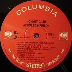 Пластинка Johnny Cash - At Folsom Prison (2015)