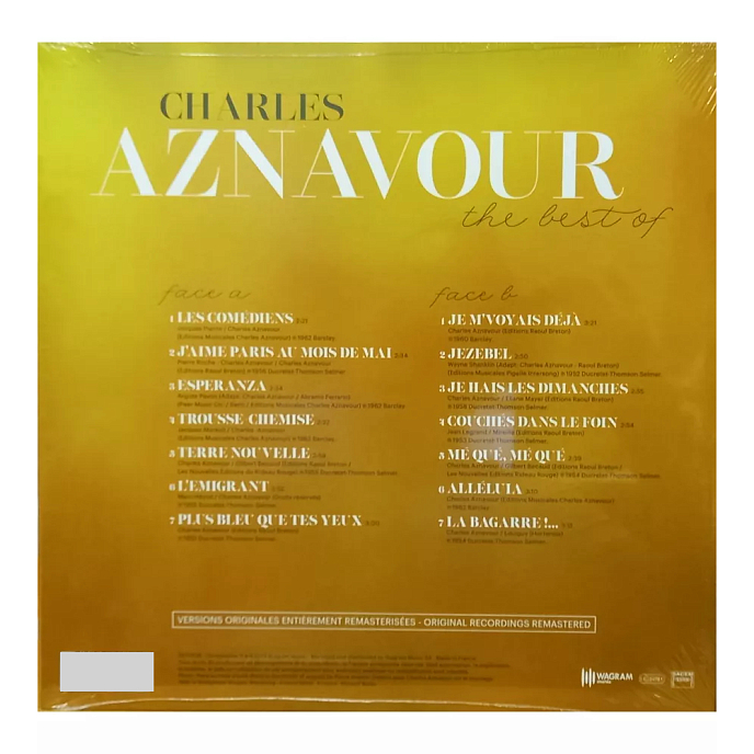 Виниловая пластинка Charles Aznavour - The Best Of LP - рис.2