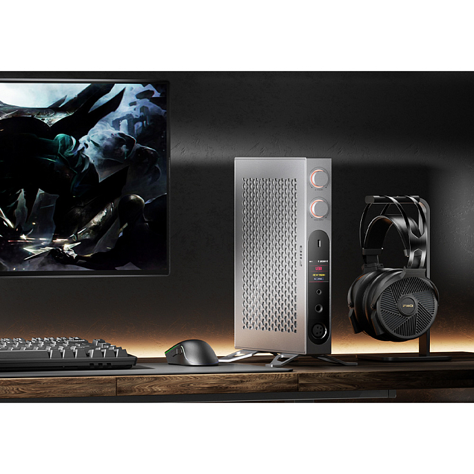 Усилитель для наушников с ЦАП FiiO K19 Silver - рис.4