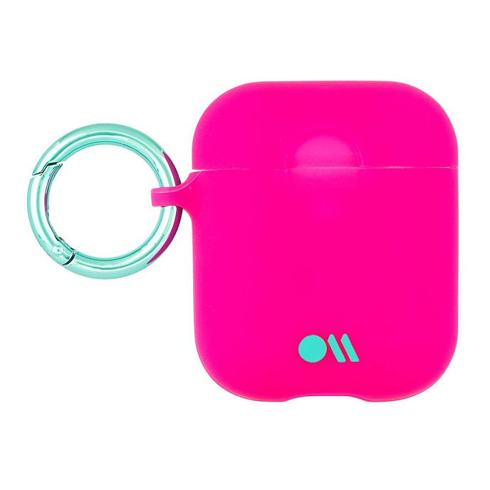 Чехол для Airpods Case-Mate AirPods Hook Ups Case & Neck Strap Fuchsia Dark Pink - рис.1
