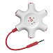 Разветвитель для наушников Belkin Rockstar Multi-Headphone Splitter 5-WAY Red - рис.0