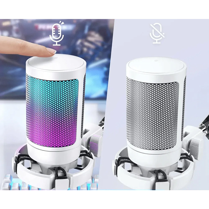 Микрофон для стриминга и игр Fifine AmpliGame A6V White - рис.2