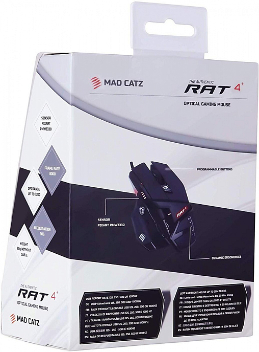 Мышь Mad Catz R.A.T. 4+ PMW3330 Black - рис.5