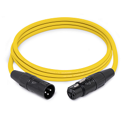 Кабель HeadMade Pro XLR-F - XLR-M Yellow 1.5m