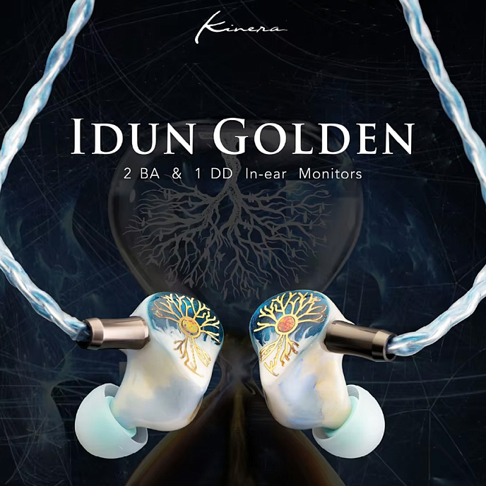 IEM наушники Kinera Idun 2 Golden White Blue - рис.11