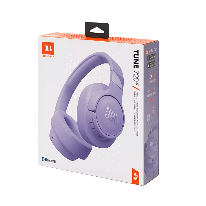 Беспроводные наушники JBL Tune 720BT Purple - рис.10