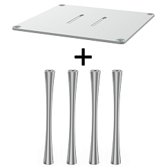 Стойка для Hi-Fi ddHiFi HS300 + SR180 x 4 Warm Gray/Silver