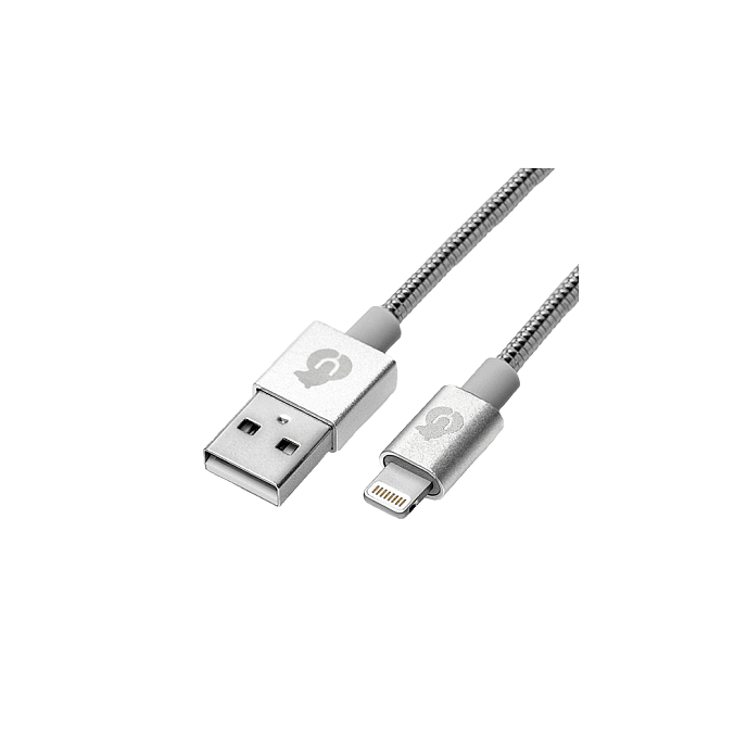 Кабель uBear Force Lightning - USB-A Silver - рис.1