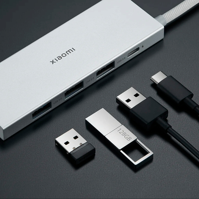 USB HUB Xiaomi 5-in-1 Type-C Hub Grey - рис.5