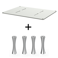 Стойка для Hi-Fi ddHiFi HS550 + SR70 x 4 Warm Gray/Silver