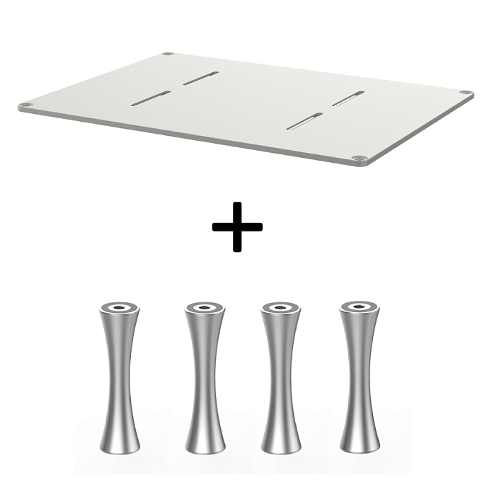 Стойка для Hi-Fi ddHiFi HS550 + SR70 x 4 Warm Gray/Silver - рис.0