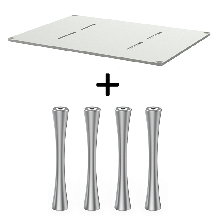 Стойка для Hi-Fi ddHiFi HS550 + SR120 x 4 Warm Gray/Silver - рис.0