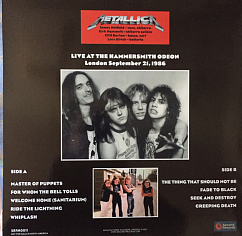 Пластинка Metallica – Live At The Hammersmith Odeon - London September 21, 1986 - Red - LP