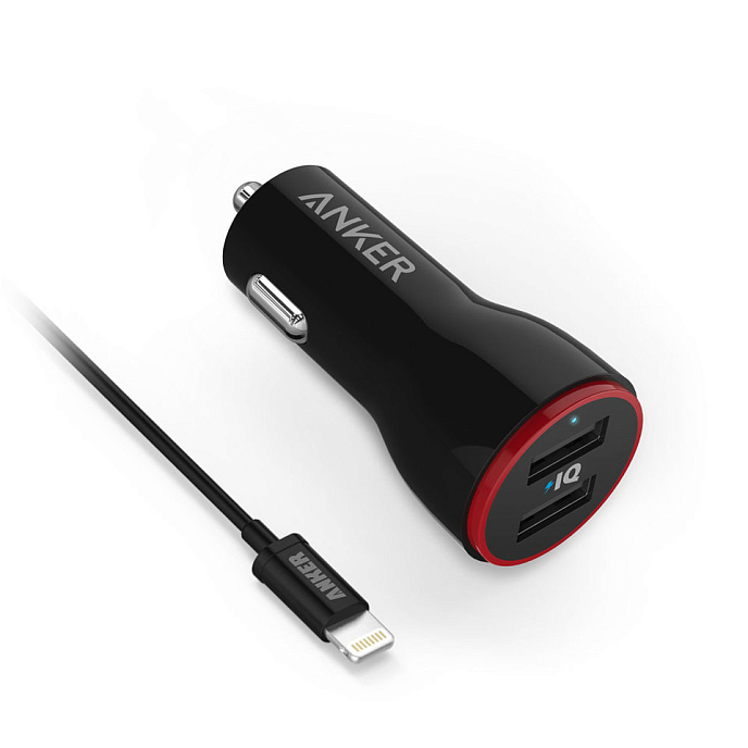 Автомобильное зарядное устройство Anker PowerDrive 2, 4.8A, 2USB, Lightning (B2310011) - рис.4