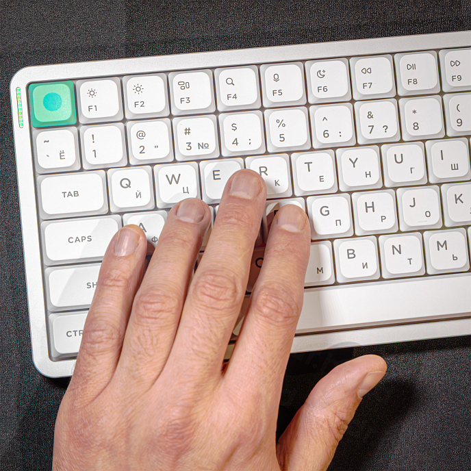 Клавиатура NuPhy AIR75v3 Blush Nano Switch Nova White - рис.15