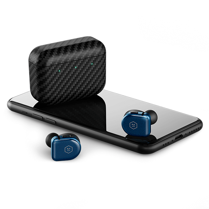 Беспроводные наушники Master & Dynamic MW08 Sport Blue Sapphire Glass - рис.4