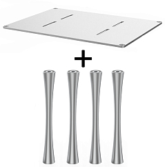 Стойка для Hi-Fi ddHiFi HS550 + SR150 x 4 Anodized Silver/Silver