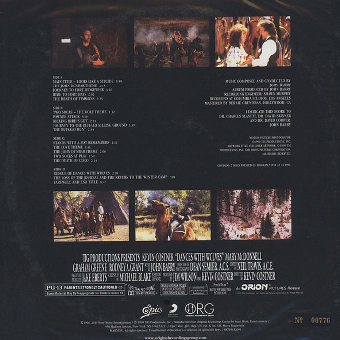 Виниловая пластинка John Barry - OST Dances With Wolves Analogue LP - рис.1