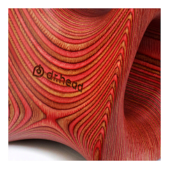 Подставка для наушников Dr.Head Under Wood Тайфун 1 Light Ruby / Dark Ruby