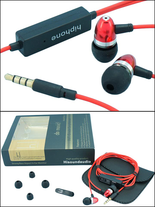 Наушники HiSound Audio Hiphone 4 Red - рис.2