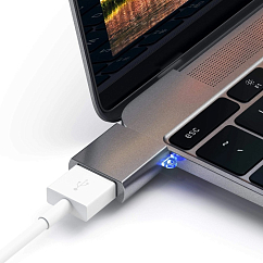 Переходник Satechi Aluminum Type-C-USB 3.0 Space Gray