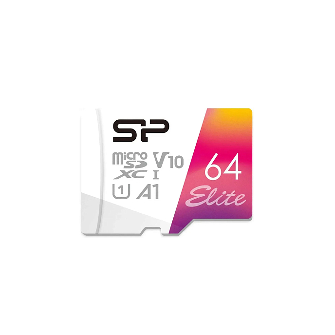 Карта памяти Silicon Power Elite 64GB A1 UHS-I Class1 (U1) Class 10 - рис.0