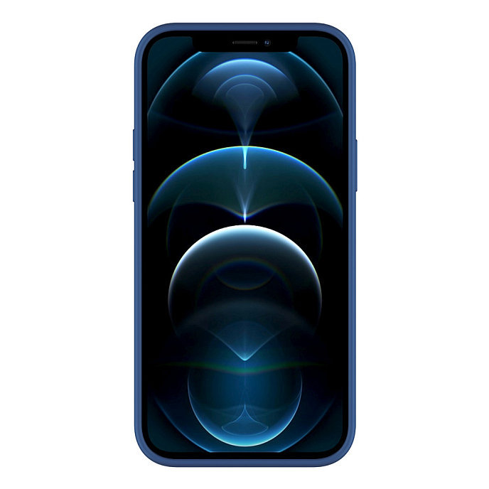 Чехол для смартфонов Deppa Soft Silicone for Apple iPhone 12-12Pro Blue - рис.2