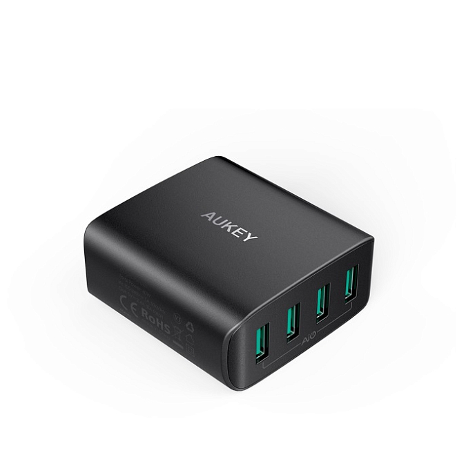Сетевое зарядное устройство Aukey Wall Charger PA-U48 Black - рис.1