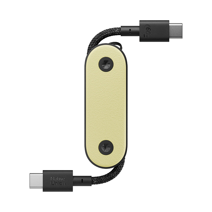 Кабель Native Union Pocket Cable USB-C To USB-C Lemon - рис.0