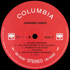 Виниловая пластинка Leonard Cohen - Songs Of Leonard Cohen