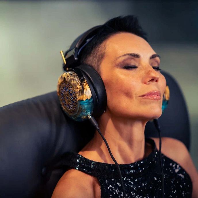 Наушники полноразмерные ZMF Atrium LTD Green Ish Leather 4-pin xlr ofc cable + 6.35mm - рис.20