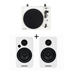 Проигрыватель винила Premiera ECO BT White + Premiera RS301A White