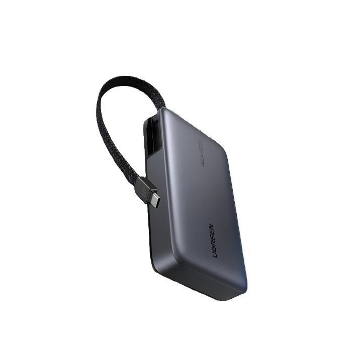 Внешний аккумулятор Ugreen PB551 145W 20000mAh USB-C-USB-A Grey Cosmos - рис.0