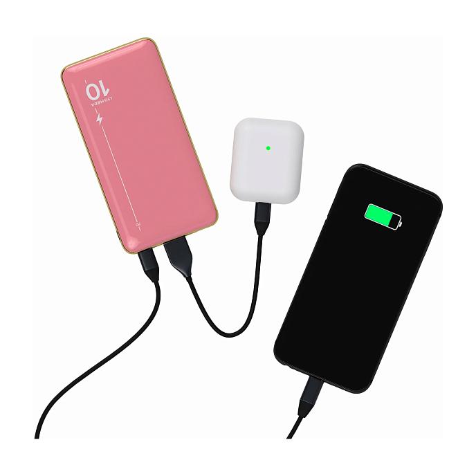 Портативный аккумулятор Lyambda LP304 Pink - рис.5