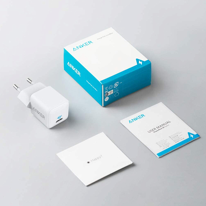 Сетевое зарядное устройство Anker PowerPort III Nano 18W USB-C White - рис.3