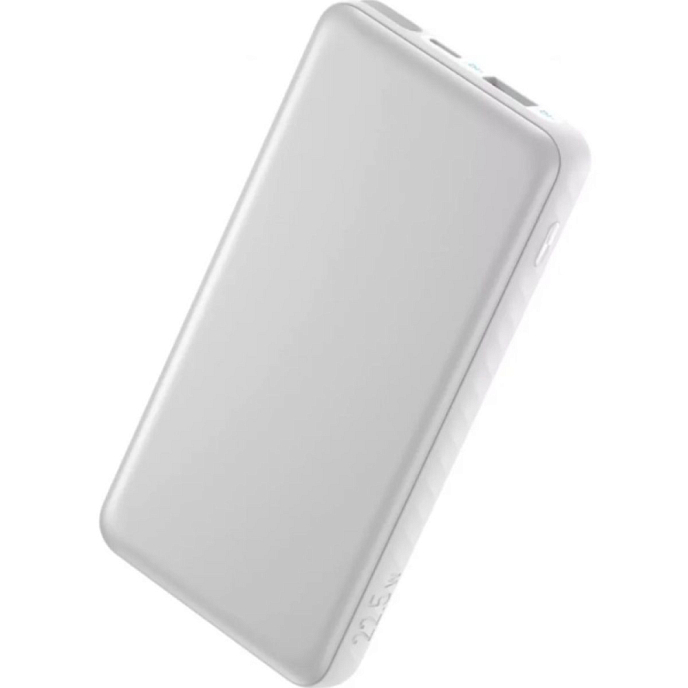 Внешний аккумулятор Anker Zolo 10K mAh 22.5W (Built-In USB-C Cable) White - рис.1