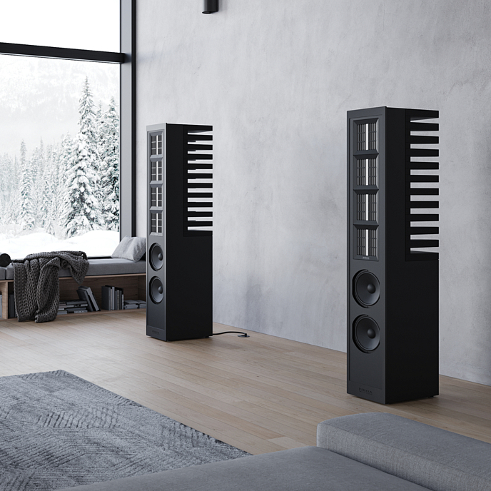 Напольная акустика Piega Master Line Source 2 Baffle Anodised Black/Zebrano - рис.3