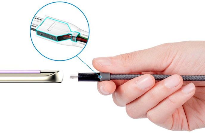 Кабель Anker Powerline+ USB - microUSB 1.8m Grey - рис.2