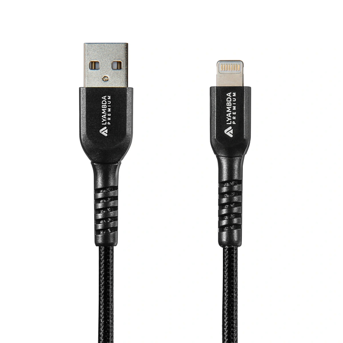 Кабель Lyambda LALm10 USB Type-A/Lightning Black - рис.2