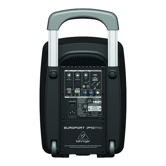 Портативная колонка Behringer Europort MPA40BT Pro Black - рис.1