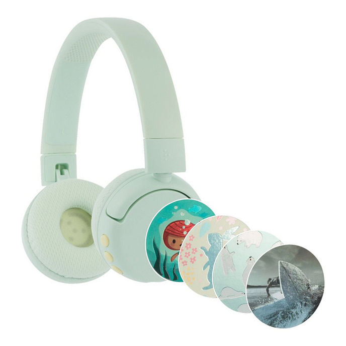 Беспроводные наушники Onanoff BuddyPhones POP Fun Green - рис.0