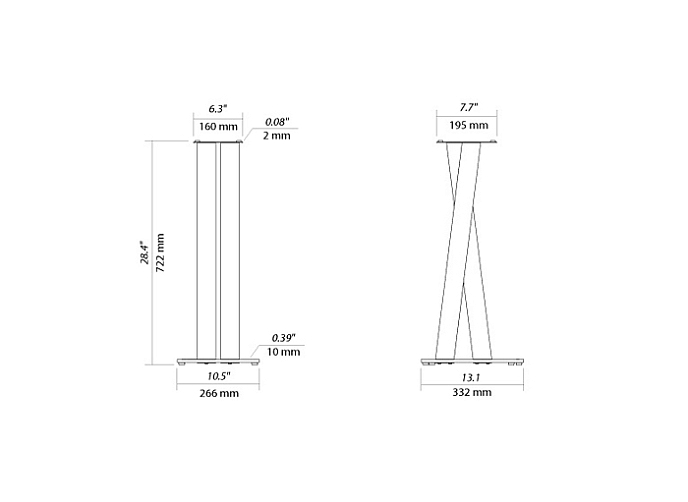 Стойки под акустику NorStone Walk Stand Black - рис.2