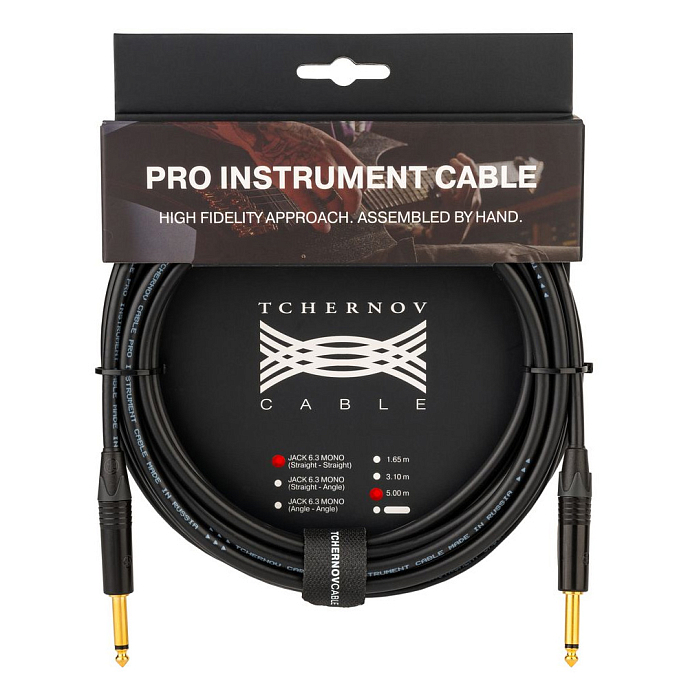 Кабель Tchernov Cable Pro Instrument Cable 6.3mm mono - 6.3mm mono 1.65m - рис.0