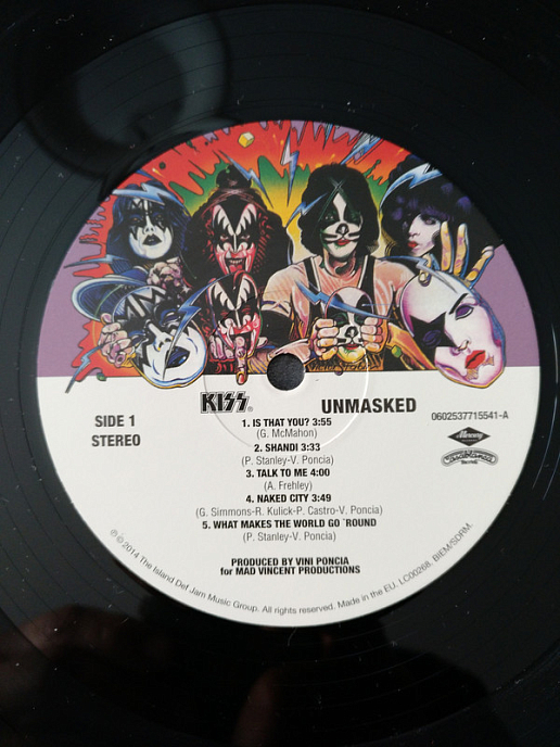 Виниловая пластинка Kiss - Unmasked - рис.3
