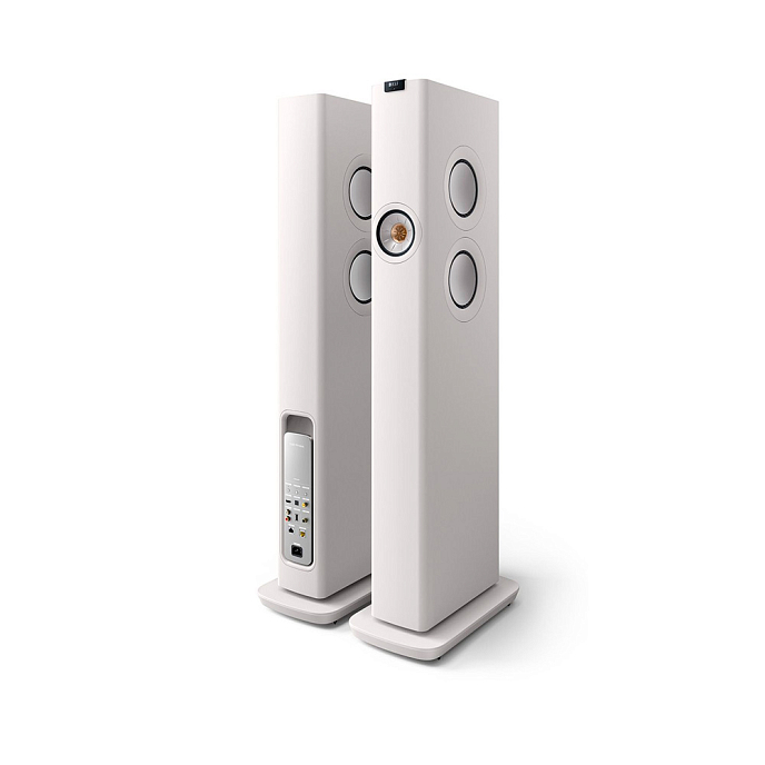 Напольная акустика KEF LS60 Wireless Mineral White - рис.1
