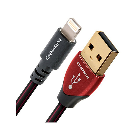 Кабель AudioQuest Cinnamon Lightning-USB 0.15 m Red - рис.0