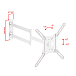 Кронштейн для монитора Uniteki FML728W White - рис.2