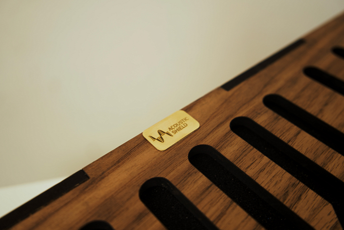 Акустическая панель Acoustic Shield AS Labyrinth Box American Walnut - рис.4